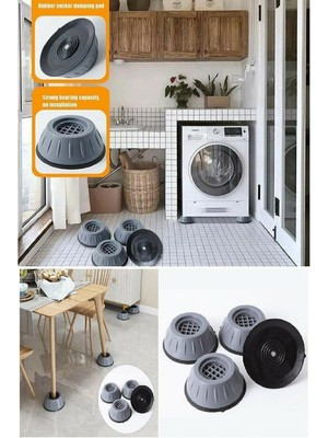 Çamaşır Makinesi Titreşim Engelleyici Stoper 4'lü Set, Güçlü ve Güvenli Kullanım
