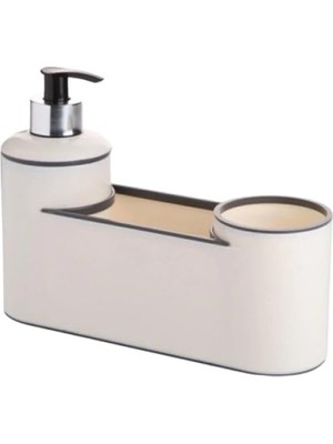 MarkEntegra Lüx Akrilik Sıvı Sabunluk, Fırçalık ve Süngerlik Seti