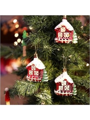 MarkEntegra Yılbaşı Temalı 3 Adet Dağ Evi Süsü