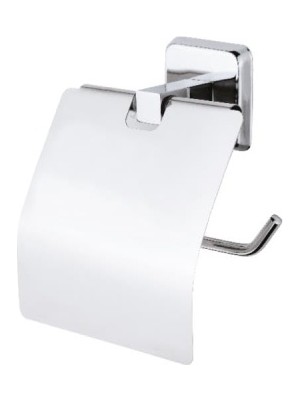 MarkEntegra Kare Krom Yapışkanlı Kapaklı Tuvalet Kağıtlığı