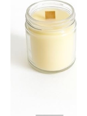 MarkEntegra Kahve Kokulu Dekoratif Ahşap Fitil Mum, 200 ml