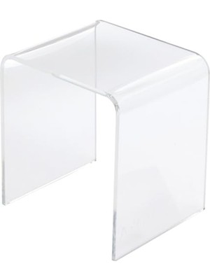 MarkEntegra Şeffaf Akrilik Duş Oturağı, 34X34X40 Cm, 120 kg Taşıma Kapasitesi