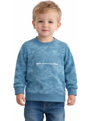 Baglan Erkek Çocuk Önü Baskılı Sweatshirt BGL-ST05244