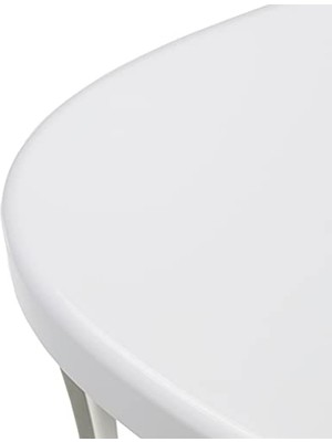 MarkEntegra Dekoratif Beyaz Alüminyum Banyo Taburesi