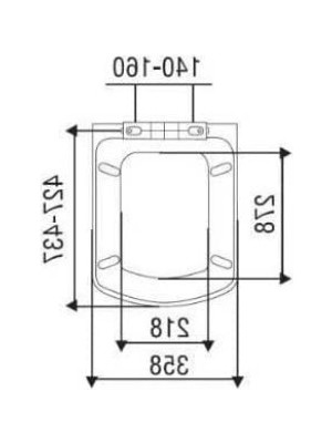 MarkEntegra Modern Yuvarlak Üstten Sıkmalı Yavaş Kapanır Klozet Kapağı