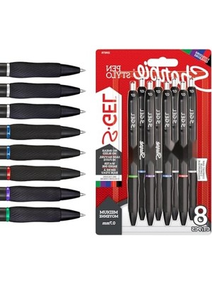 MarkEntegra 0.7 mm Kalınlığında 8'li Jel Kalem Seti