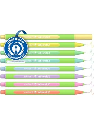 MarkEntegra Pastel Renkli Ince Uçlu Keçeli Kalem Seti, 8 Renk