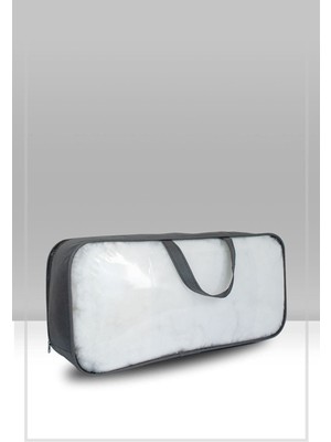 Şeffaf Pvc ve Telli Taşıma Çantası 60X30X18 Cm, Şık ve Kullanışlı