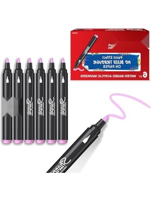 MarkEntegra Akrilik Markör - Açık Pembe, Yuvarlak Uç