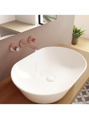 MarkEntegra Oval Çanak Lavabo, 55 Cm, Beyaz
