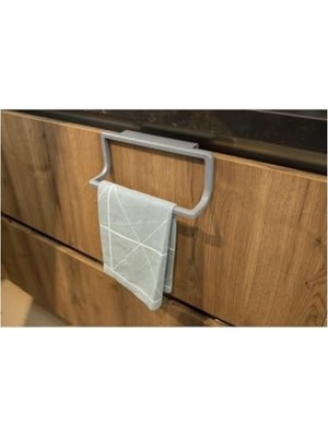 MarkEntegra Dayanıklı Gri Mutfak ve Banyo Havlu Askısı