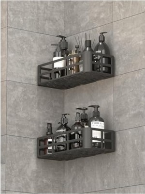 MarkEntegra 2 Adet Yapışkanlı Banyo Organizer Duş Rafı