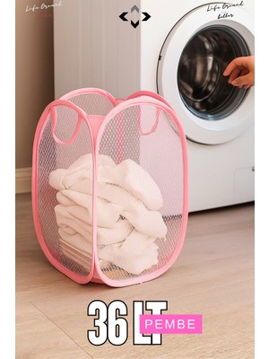 Katlanabilir Çok Amaçlı Çamaşır ve Oyuncak Sepeti 36L