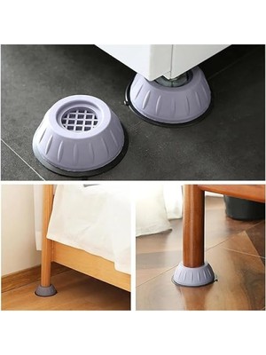 MarkEntegra Kaymaz Ayak Pedleri - Gürültü ve Titreşim Önleyici, Su Geçirmez Koruyucu Set (4 Adet)