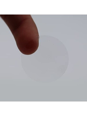 MarkEntegra Şeffaf Çap Kutu Kapatma Etiketi - 30MM x 30MM, 900 Adet