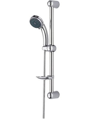 MarkEntegra 3 Fonksiyonlu Sürgülü Duş Seti - Paslanmaz Boru ve Kireç Kırıcılı