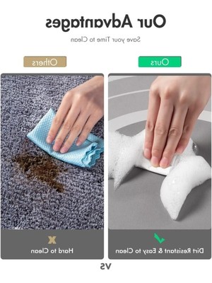 MarkEntegra Kaymaz ve Süper Emici Banyo Paspası - 58 cm