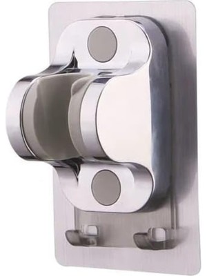 MarkEntegra Kullanışlı Yapışkanlı Duş Başlığı Askısı, Krom Renk