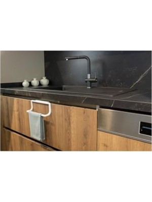 MarkEntegra Mutfak ve Banyo Için Kırılmaya Dayanıklı Havlu Askısı