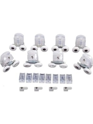 MarkEntegra Duşakabin Tekerleği, Çift Tekerli, Şeffaf Plastik