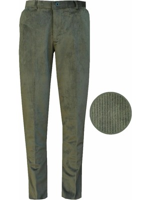 bilqasmi Erkek Klasik Kesim Kadife Pantolon Düz Paça Kışlık