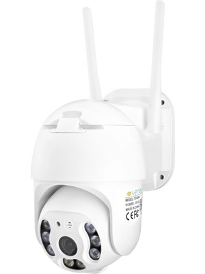 Shopwave Wi-Fi Speed Dome Ip Kamera 2 Mp Pan Tilt 8 LED Icsee Beyaz -88AI