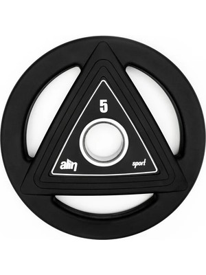 Alin Sport 5 kg Profesyonel Kauçuk Kaplı Olimpik Plaka / Ağırlık Plakası ( Flanş )
