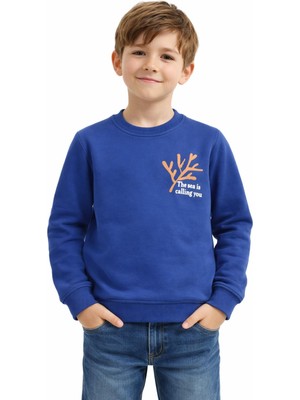 Baglan Erkek Çocuk Önü Baskılı Sweatshirt BGL-ST05238