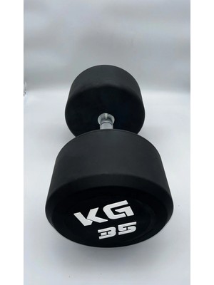 Alin ALİN Sport 35 KG Kauçuk Kaplı Profesyonel Olimpik DUMBBELL ( Dambıl ) - Beyaz KG