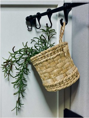 Çok Amaçlı Hasır Sepet 10X10X10 Cm, Dekor ve Organize Etme Için Gelişmiş