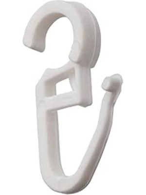 MarkEntegra Beyaz Renk Rustik Perde Klipsi - 25 Adet