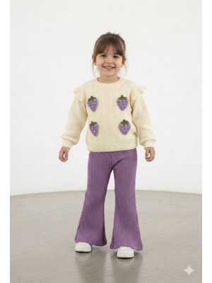 Stilera Kız Çocuk Meyve Figürlü 2'li Alt Üst Takım 1-5 Yaş