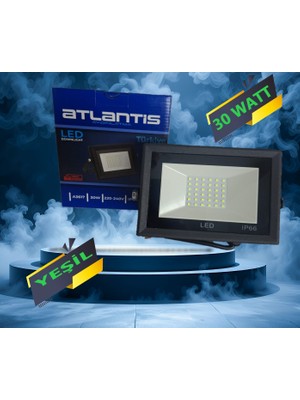 Atlantis 30W Yeşil Renk LED Projektör