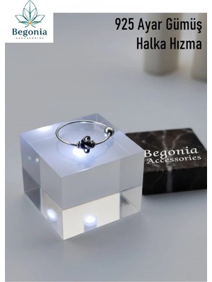 Begonia Accessories 925 Ayar Gümüş Halka Figürlü Piercing Hızma Küpe