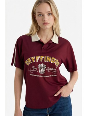 Defacto Kadın T-Shirt G0820AX/BR467 Bordeaux