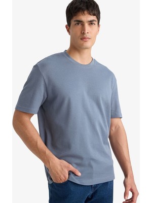 Defacto Erkek T-Shirt E7961AX/GR504 Grey