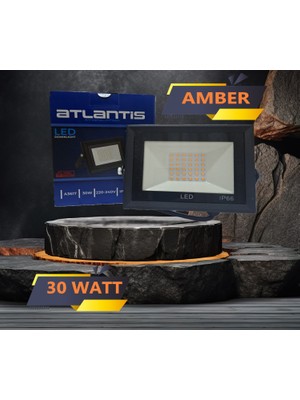 Atlantis 30W Amber Renk LED Projektör