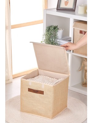 Katlanabilir Dolap Içi Çamaşır ve Oyuncak Saklama Kutusu 30X30X30CM