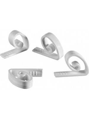 Pratik Plastik Masa Mandalı Seti, 4'lü Örtü Tutucu, Güçlü ve Şık Tasarım