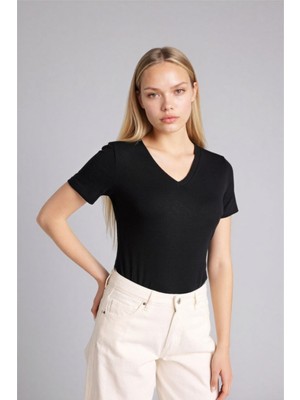 Defacto Kadın T-Shirt I1080AZ/BK81 Black