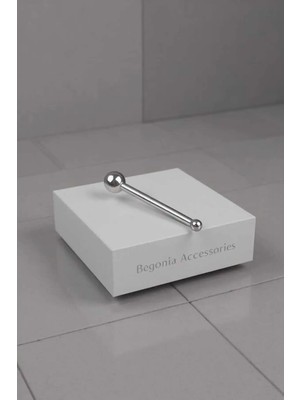 Begonia Accessories 925 Ayar Gümüş Tek Top Hızma Aşk Temalı Zarif Tasarım