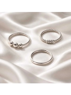 Begonia Accessories Anti Alerjik Paslanmaz Kararmaz 3 Adet Halka Hızma Küpe Olarak Kullanıma Uygun Set