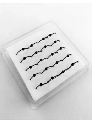 Begonia Accessories Hızma 925 Ayar Gümüş Siyah Halka (1 Adet)