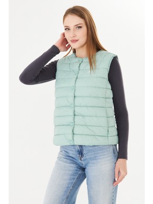 Pique NESLI KADIN YELEK Çıtçıt Kapamalı Şişme Yelek