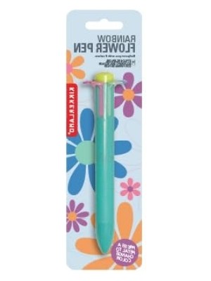 MarkEntegra Çiçek Temalı Gökkuşağı Renkli Kalem Seti - 4 Renk Asorti