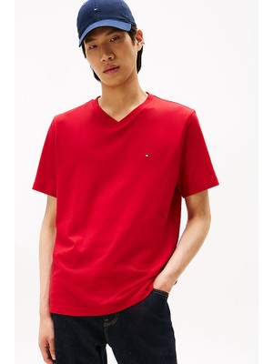 Tommy Jeans Erkek Essential V Yaka Tişört