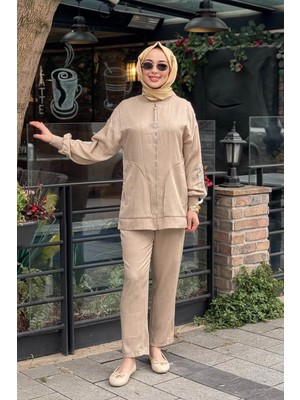 Moor Pantolonlu Takım 26S4043 Bej
