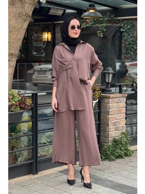 Al-Marwah Almarwah Pantolonlu Takım 202978 Camel