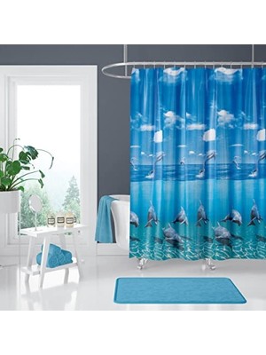 MarkEntegra Hasır Desenli Tek Kanat Banyo Duş Perdesi – 1X120X200 cm