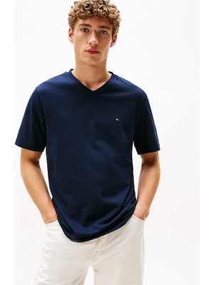Tommy Jeans Erkek Essential V Yaka Tişört